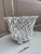 1960s 1960s French Country White Ceramic Woven Rope Cachepot Basket For Sale - Image 5 of 10