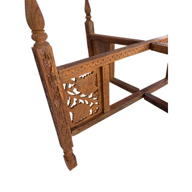 Vintage Sarna Indian Embossed Brass Collapsable Tray Table This collapsable tray table is the perfect touch of charm. The...