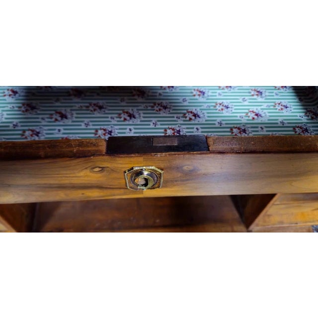 Wood Louis XVI Three-Part Walnut Secretary For Sale - Image 7 of 12