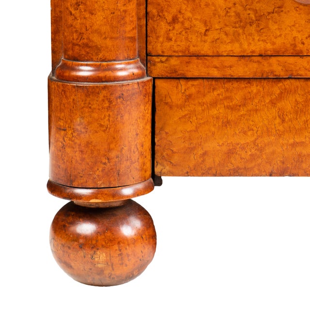 American American Neoclassic Bird's Eye Maple Four Drawer Chest, 1820 For Sale - Image 3 of 8