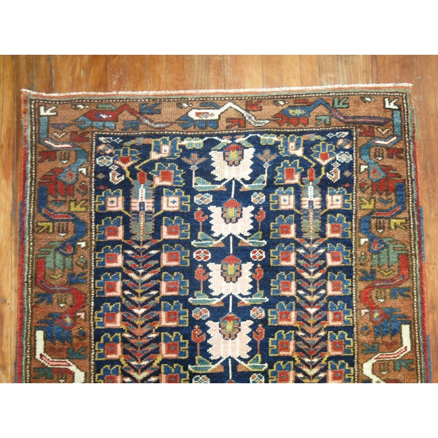 Persian Early 20th Century Zabihi Collection Lovely Persian Eclectic Persian Runner - 3'10" x 17'8" For Sale - Image 3 of 8