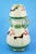Measurements: height: 25 cm; diameter: 13 cm; weight: 0.863 kg item : a splendid double-bulb vase, with two small gilded...