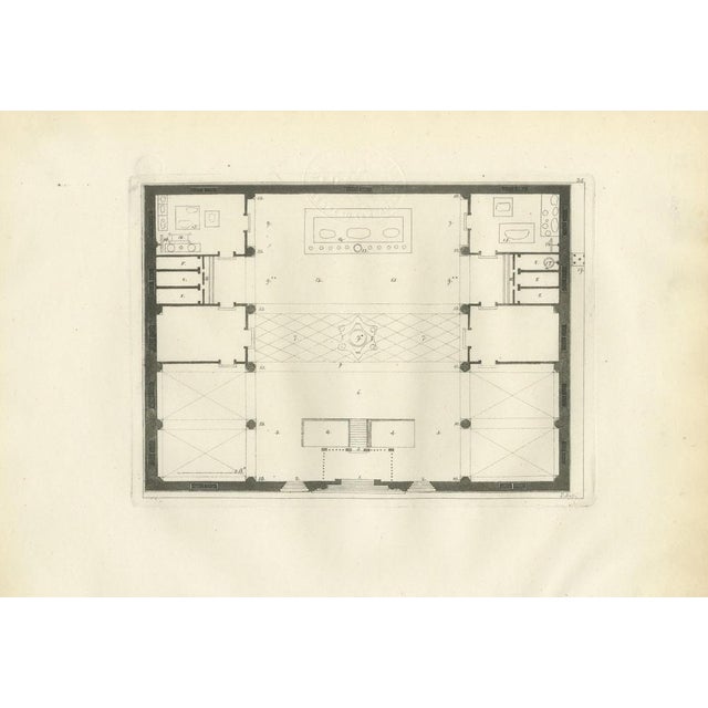 Chinese Agoda Temple Plan, Architectural Floor Plan Engraving – Ferrario, 1815 This finely engraved architectural plan...