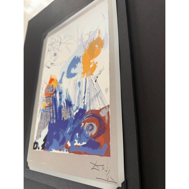 Salvador Dalí – "The Builder" (El Constructor) Rare 1970 .925 Sterling Silver Plated Serigraph Professions of Man Suite | Custom Gallery Framed For Sale In Rochester - Image 6 of 11