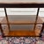 Brown Classic English Sidetable with Brown Leather Top For Sale - Image 8 of 10