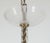 Metal Vintage 6 Arm Murano Style Clear & White Latticino Glass Chandelier For Sale - Image 7 of 8