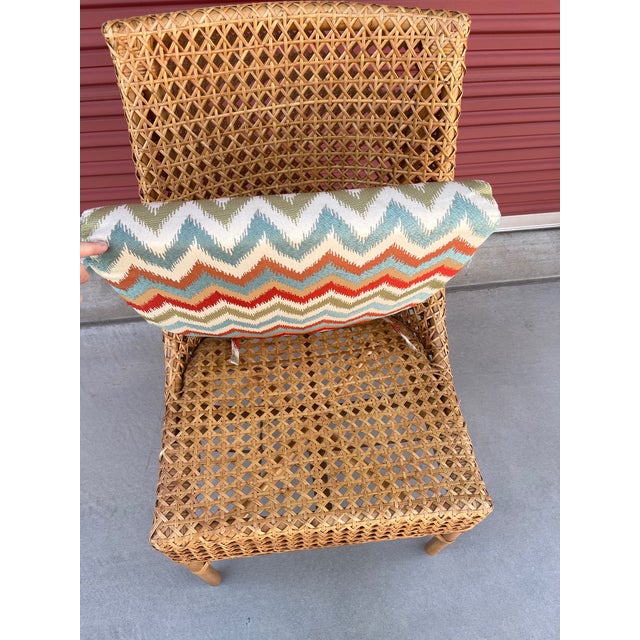 Crate & Barrel Maluku Natural Rattan Dining Chairs Set of 4 Chairish