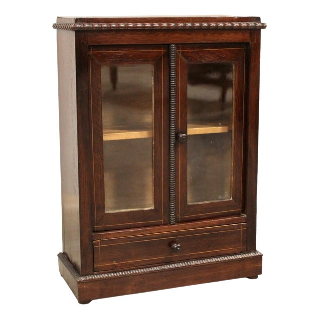 Miniature Model 19th-Century Italian Glass Display Case For Sale