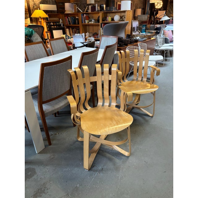 Modern 1990s Frank Gehry for Knoll “Hat Trick” Chair For Sale - Image 3 of 11