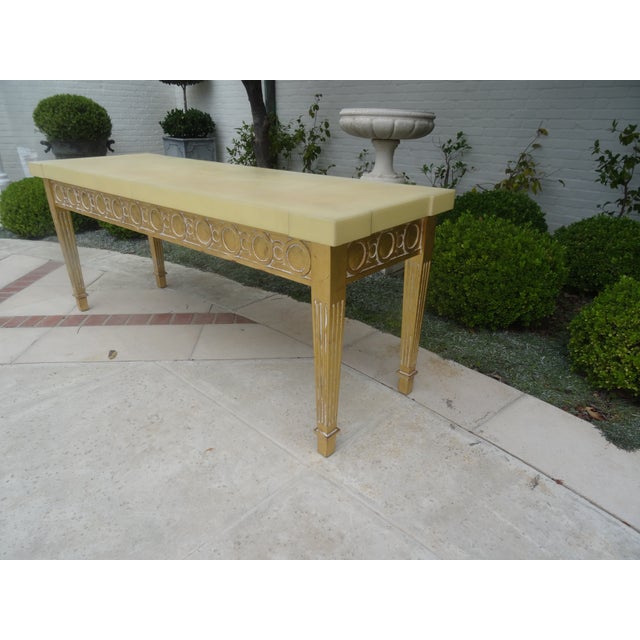 Sylvan S.F. Late 20th Century Italian Neoclassical Console Table For Sale - Image 4 of 11