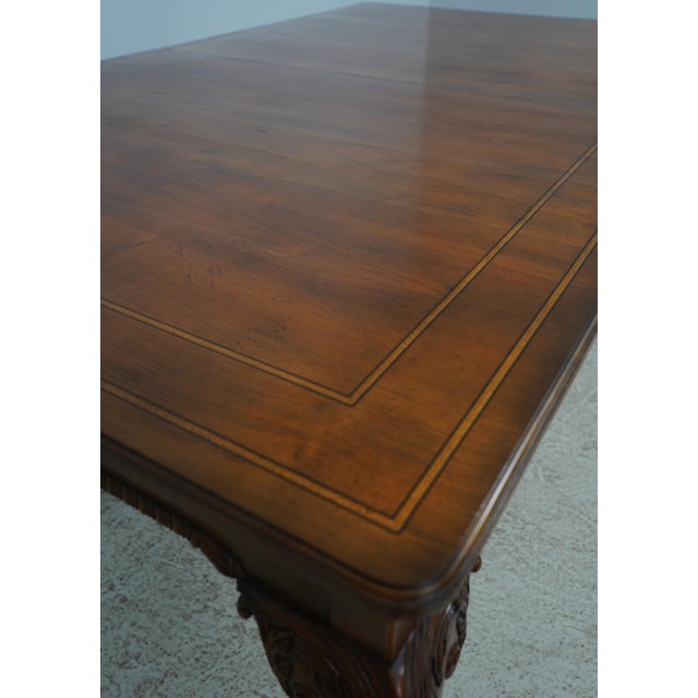 Baker Walnut Stately Homes Dining Table For Sale - Image 13 of 18