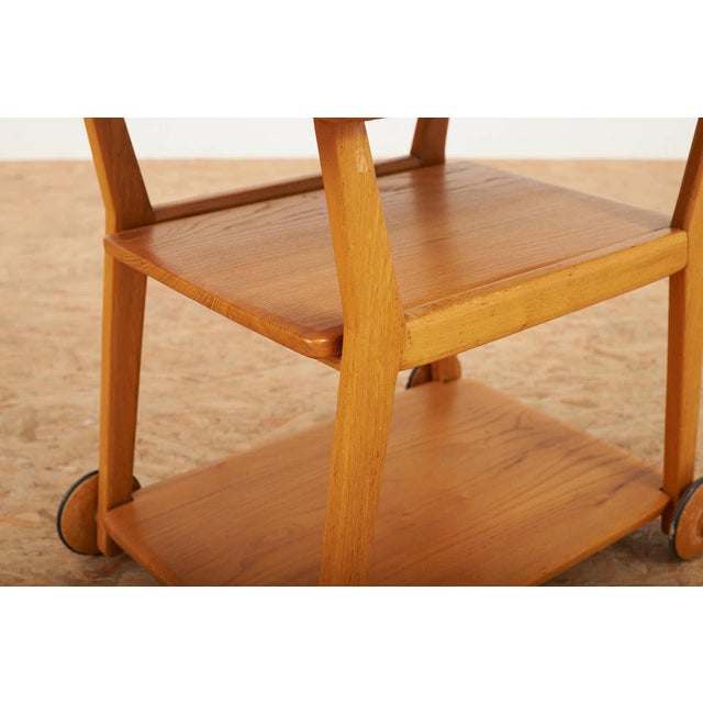 Wood Serving Stand in Elm by Jacob Müller for Wohnhilfe, 1940s For Sale - Image 7 of 10