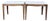Vintage Rhythm Mid-Century Walnut & Marble Side Tables, Pair For Sale