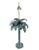 Pair of Vintage Palm Tree Table Lamps, Metal A pair of painted French palm tree table lamps circa 1980 s with original...
