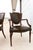 Early 20th Century Federal Style Shield Back Chairs With Faux Tortoise Leather Seats, Pair For Sale - Image 10 of 13