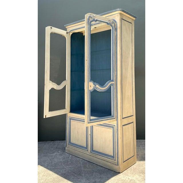 Vintage Baker French Provincial Wire Front Armoire For Sale In West Palm - Image 6 of 12