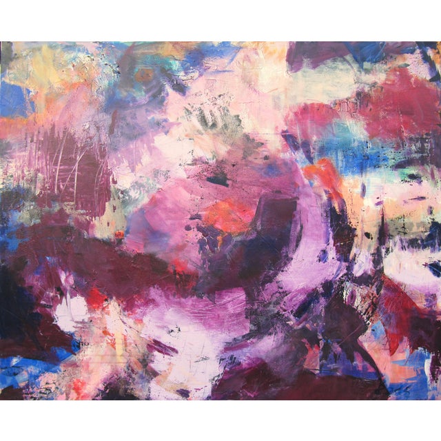Barbara Schauß, Purple Rain, Acrylic on Canvas For Sale - Image 9 of 9