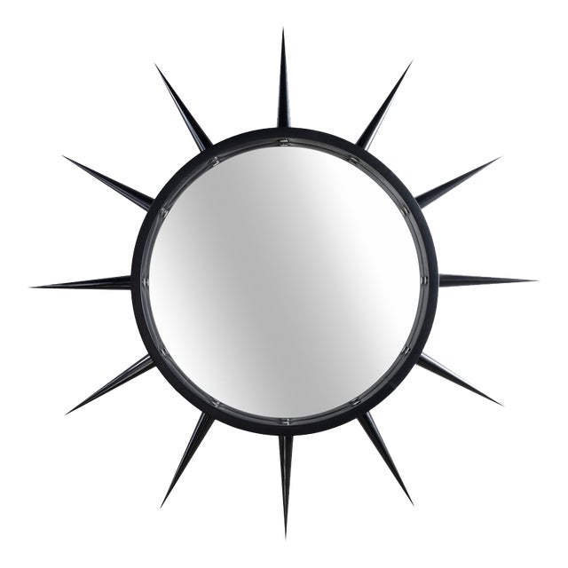 Punk Silver Maxi Sculptural Wall Mirror by GTG Design Couture For Sale