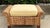 Vintage Woven Banana Leaf Ottoman With Upholstered Cushion For Sale - Image 4 of 10