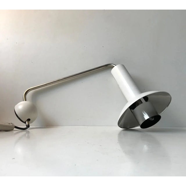 Metal White Wall Lamp from Louis Poulsen, 1970s For Sale - Image 7 of 8