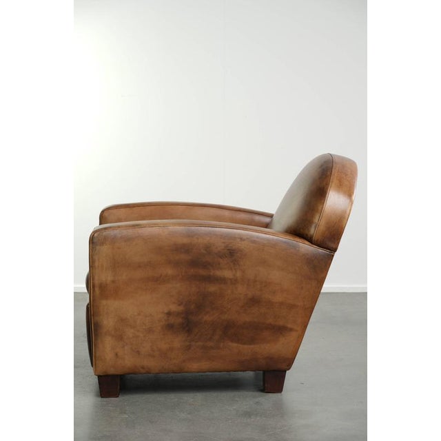 2000 - 2009 Vintage Sheepskin Club Chair For Sale - Image 5 of 13