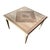 Wood Italian Square Natural Walnut Coffee Table from Simoeng For Sale - Image 7 of 7