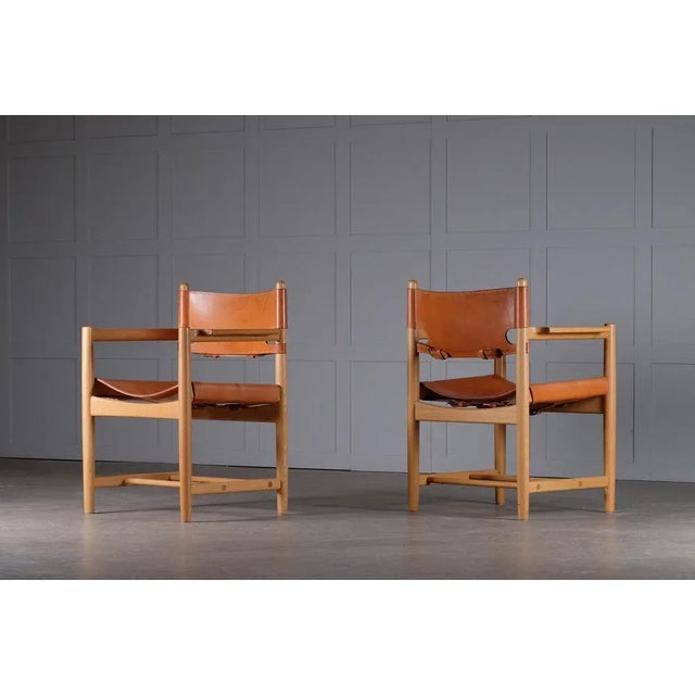 Set of Armchairs Model 3238 attributed to Børge Mogensen, 1960s For Sale - Image 6 of 10