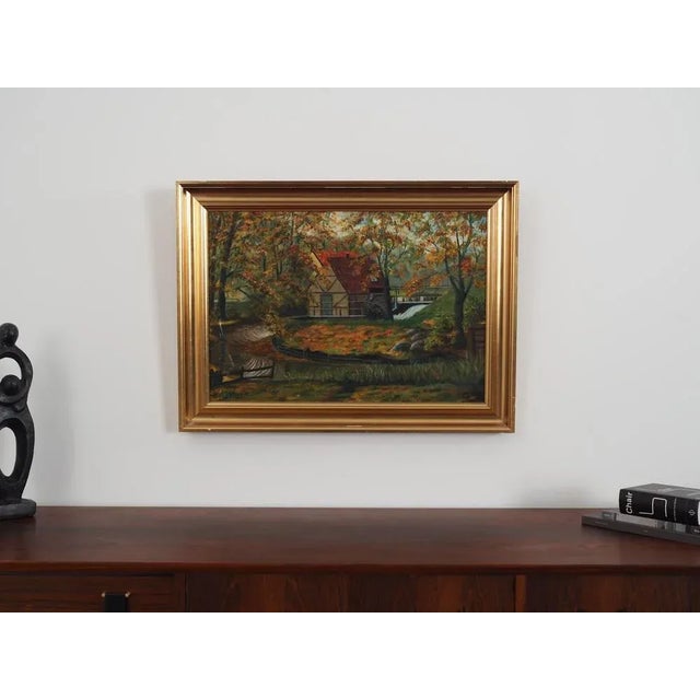 C. May, The Forest Mill, 1970s, Oil on Canvas, Framed For Sale - Image 3 of 12
