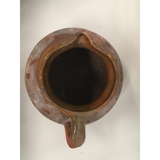 Late 19th Century 19th Century Spanish Stoneware Terracotta Jug or Pot With Handle For Sale - Image 5 of 8