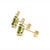Natural Tourmaline Diamond Earrings 14k Gold 1.87 TCW Certified For Sale - Image 10 of 11