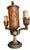 1920s Tiffin Franciscan Glass Tale Lamps in Original Old Paints, Irons SND Brass - a Pair For Sale In Los Angeles - Image 6 of 7