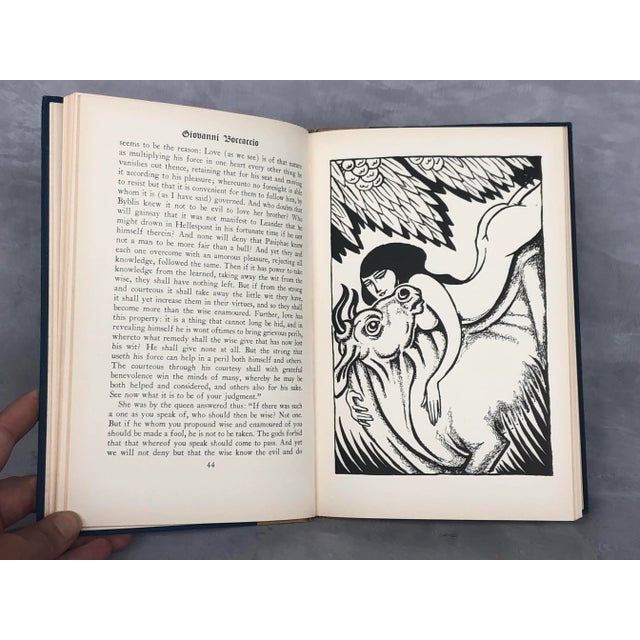 1930s Giovanni Boccaccio Love Stories Illustrated Decorative Book For Sale - Image 5 of 13