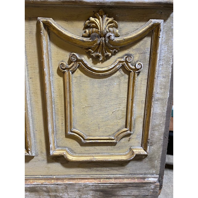 French Antique French Boiserie Architectural Element or Headboard For Sale - Image 3 of 7
