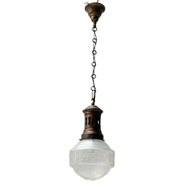 Art Nouveau Pendant Lamp, 1900s For Sale - Image 9 of 9