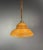 Tan Mid-Century Italian Pencil Reed Rattan Bamboo and Brass Pendant Lamp, 1970s For Sale - Image 8 of 17