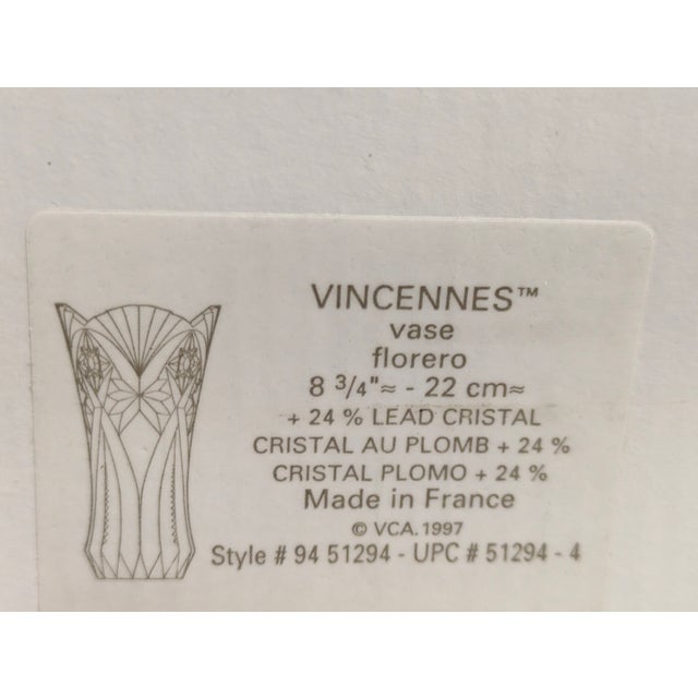 Cristal d'Arques Durand Vincennes Vase For Sale - Image 11 of 11