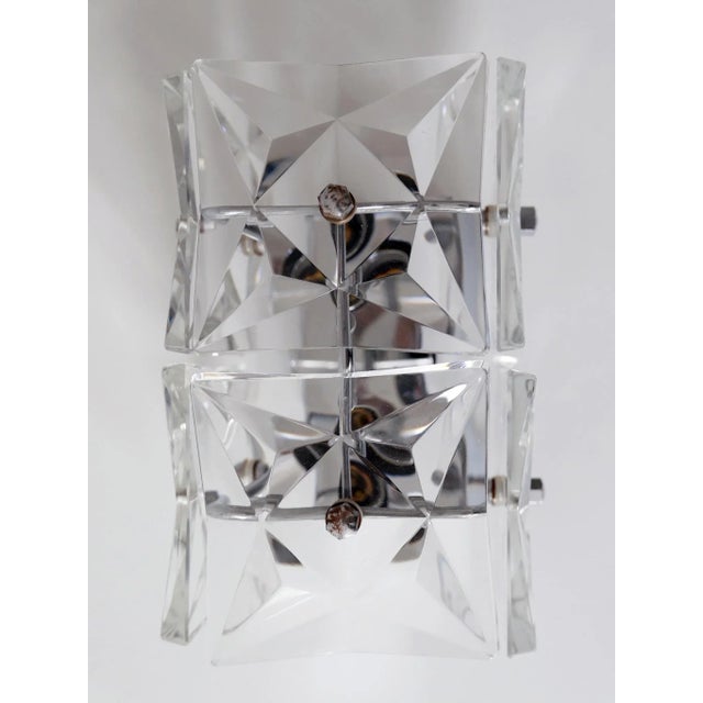 Kinkeldey Mid-Century Modern Crystal Glass Sconces from Kinkeldey, 1960s, Set of 2 For Sale - Image 4 of 17