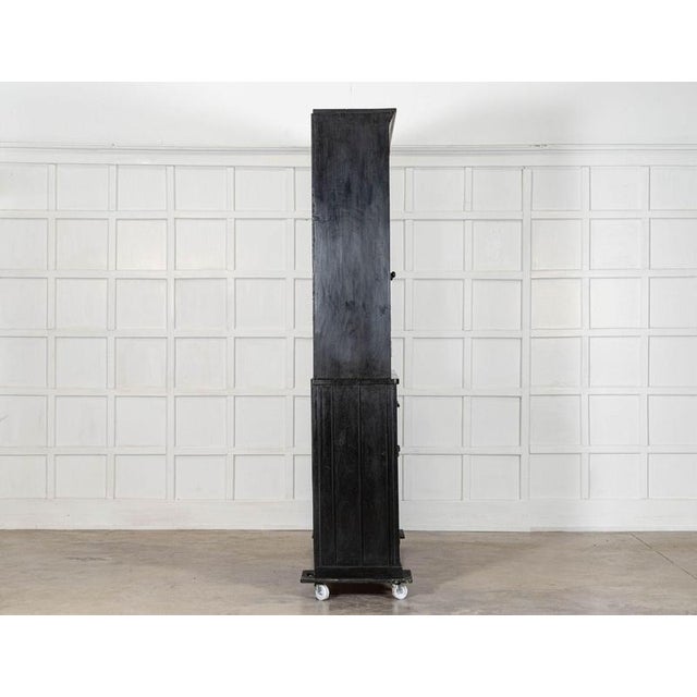 Wood Large English Ebonised Glazed Pine Dresser, 1880 For Sale - Image 7 of 18