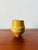 Contemporary Signed Mustard Yellow and Robins Egg Blue Studio Pottery Vessel For Sale - Image 3 of 8