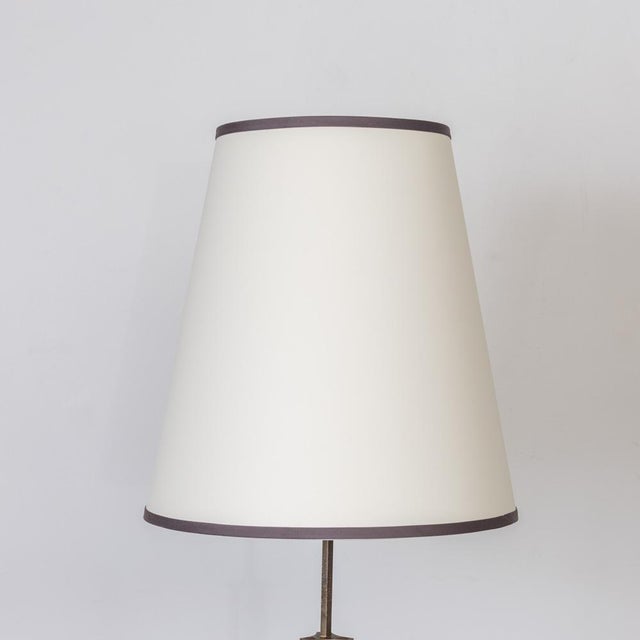 1930s French Art Deco Metal and Brass Floor Lamp For Sale - Image 13 of 17