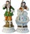 Rococo Vintage Porcelain Figural Lamp Young Man & Woman- A Pair For Sale - Image 3 of 16