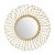 2020s Rattan Sun Mirror For Sale - Image 5 of 5