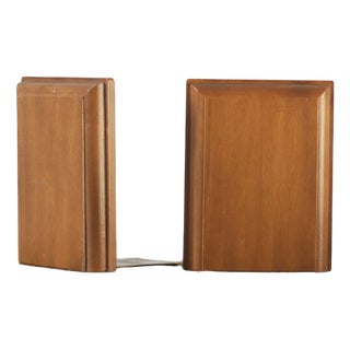 Mid-Century Modern Wooden Bookends, 1960s, Set of 2 For Sale