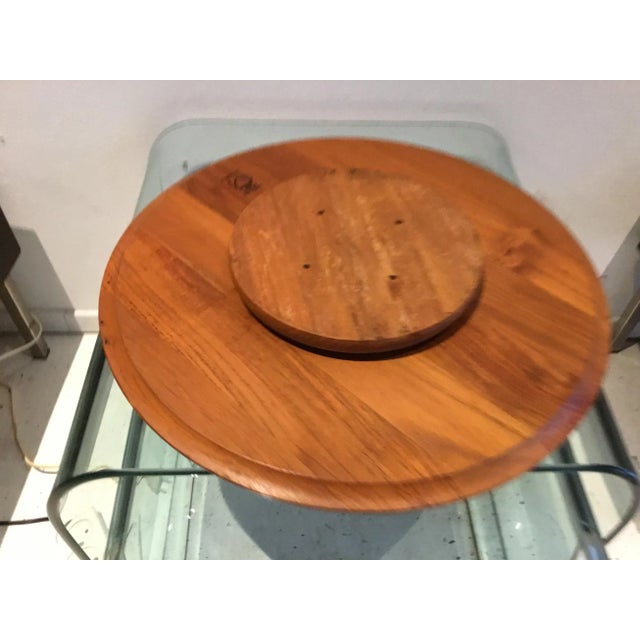 Mid-Century Modern Nut Bowl Revolving Bale Teak Sign from Digsmed For Sale - Image 3 of 5