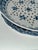 Antique Royal Tichelaar Makkum Delft Faience Fruit Strainer Blue & White 2Pc. For Sale In Boston - Image 6 of 7