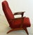 Set of Red Armchair with Footstool For Sale - Image 12 of 18