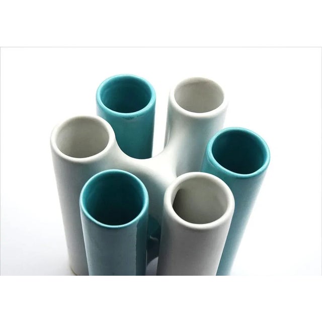 Interlocking Ceramic Vases attributed to Enzo Bioli for Il Picchio, 1970s. For Sale - Image 4 of 11