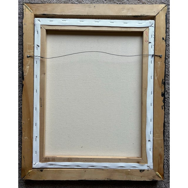 Vintage Decorative Oil Painting of Rooster on Canvas For Sale In Philadelphia - Image 6 of 6