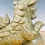 Ceramic Pair of Antique Celadon Glazed Guardian Lions – 9.8" Foo Dogs With Brocade Balls For Sale - Image 7 of 9