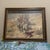 Wood Vintage Framed Western Narrative Print - Plains Indians Warriors on Horseback For Sale - Image 7 of 9